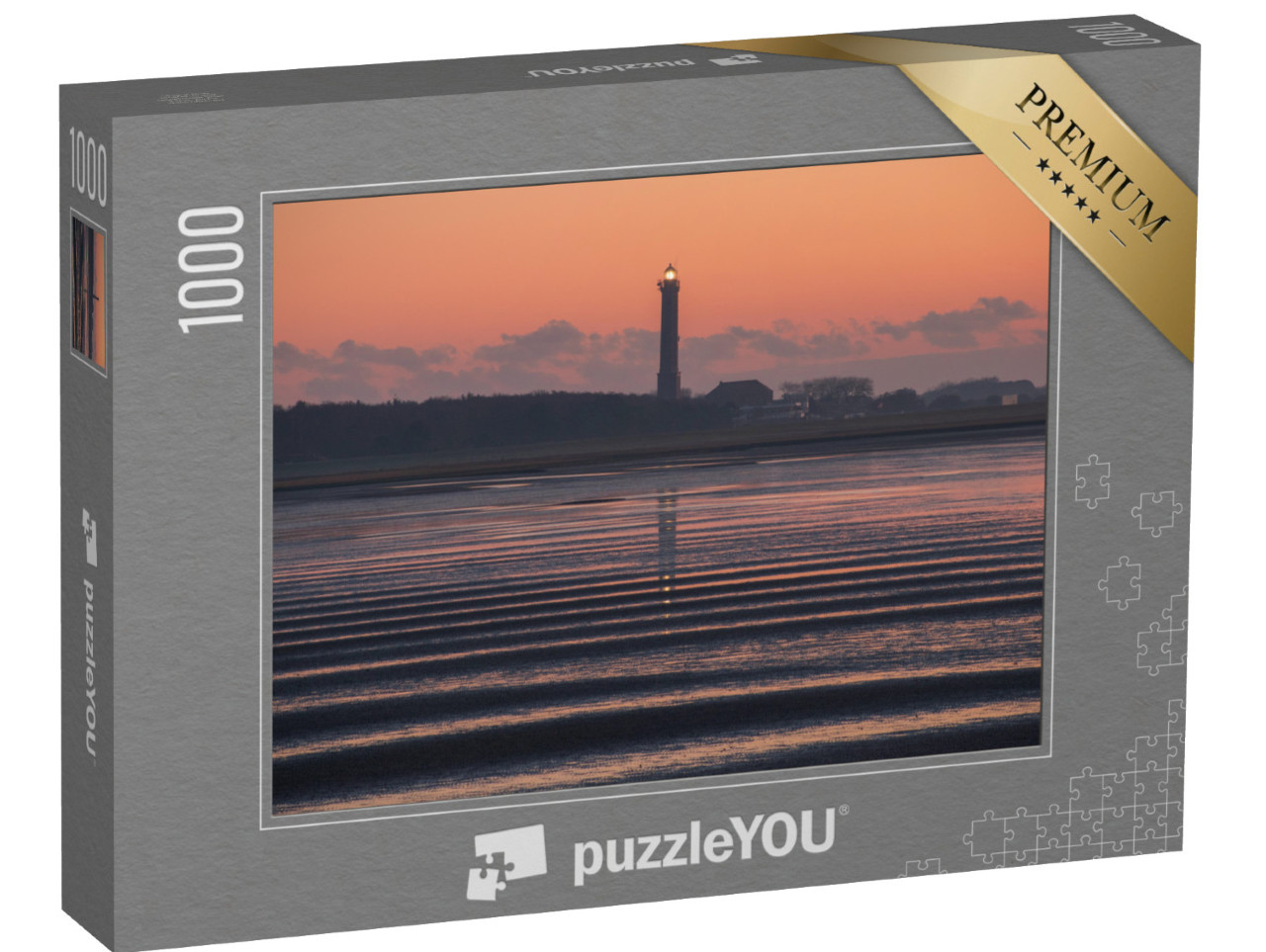puzzle 1000 dílků „Maják Norderney při východu slunce“