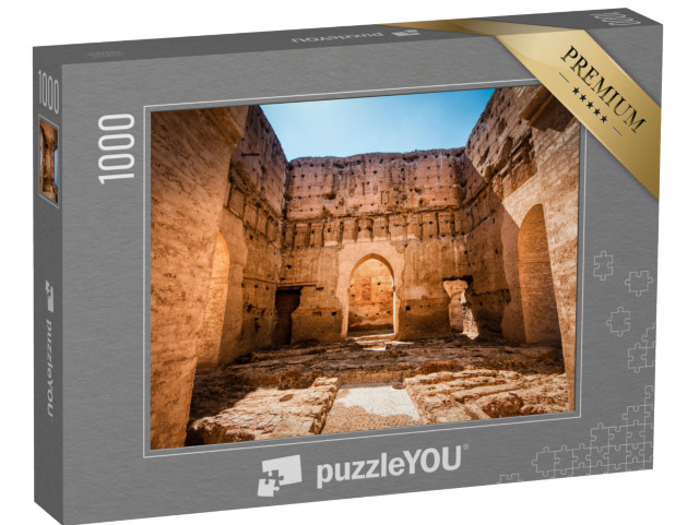 puzzle 1000 dílků „Palác El Badi: impozantní zřícenina nedaleko Marrákeše, Maroko“