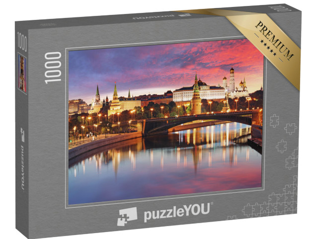 puzzle 1000 dílků „Panorama Moskvy při západu slunce“