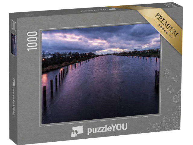 puzzle 1000 dílků „Západ slunce nad Labem“