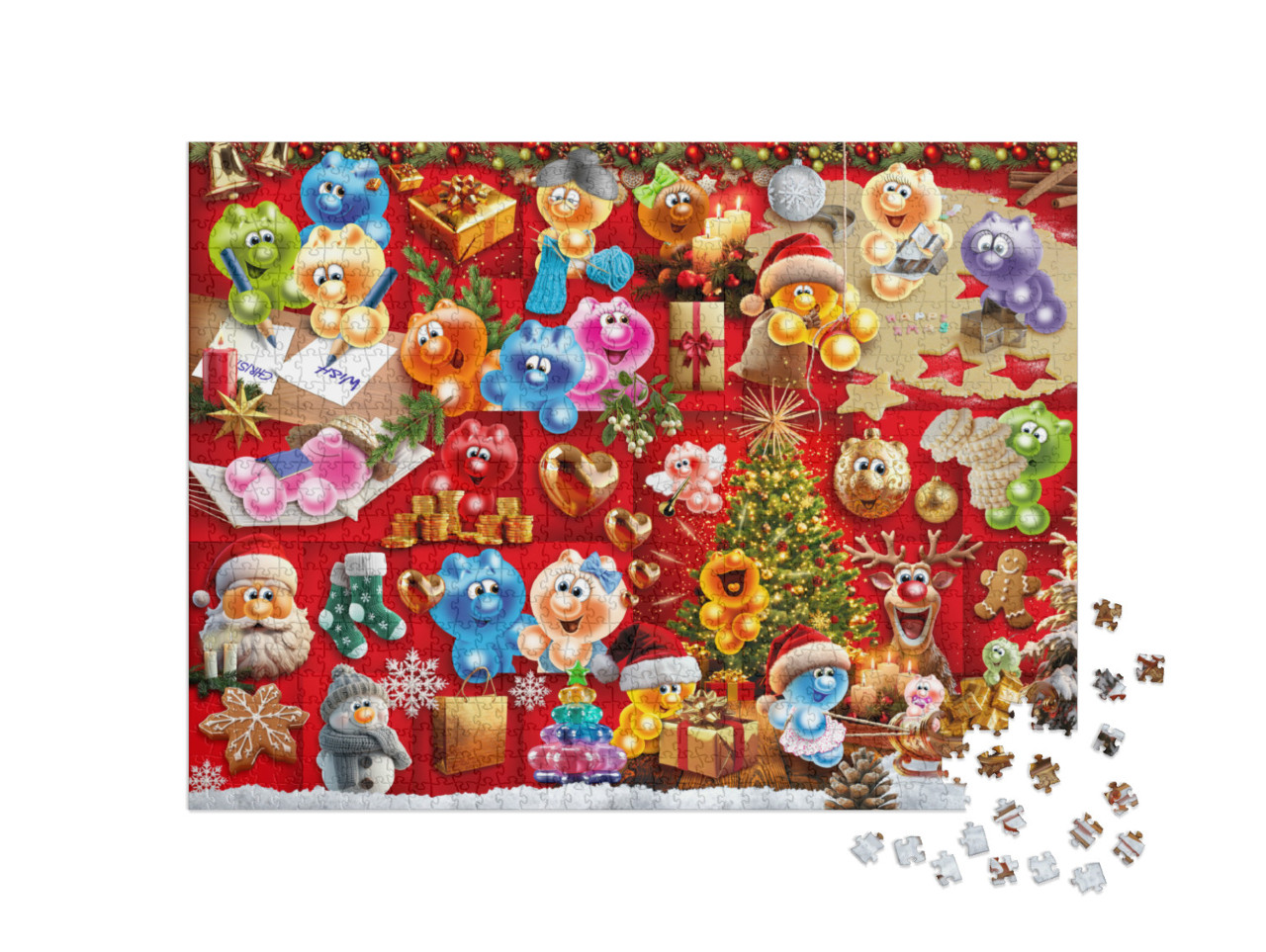 puzzle 1000 dílků „Gelini Kouzlo Vánoc“