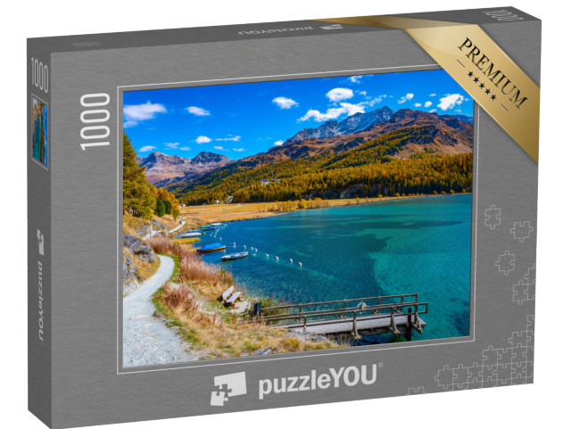 puzzle 1000 dílků „Jezero Sils Maria v Engadinu“