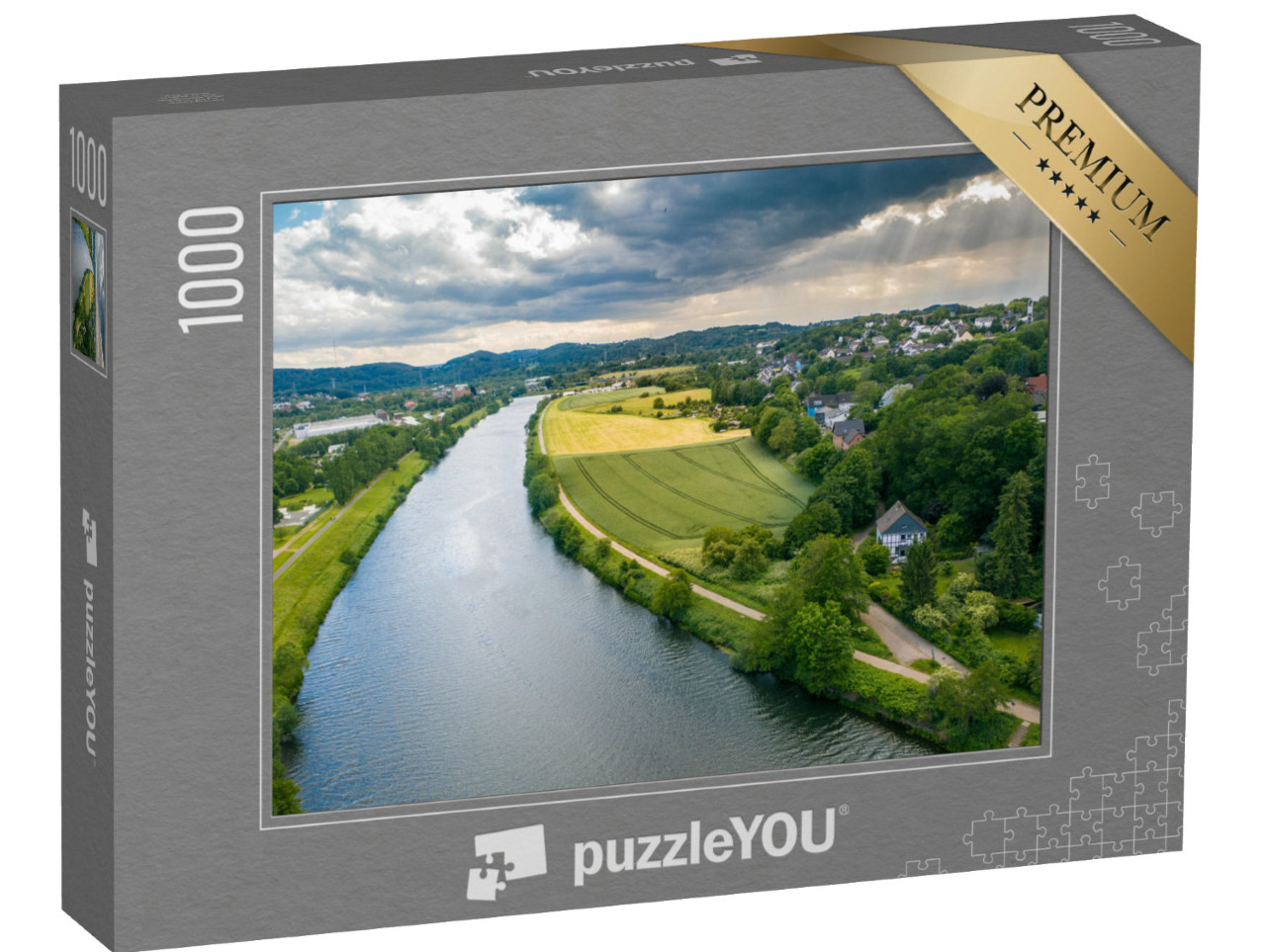 puzzle 1000 dílků „Pohled na Porúří shora“