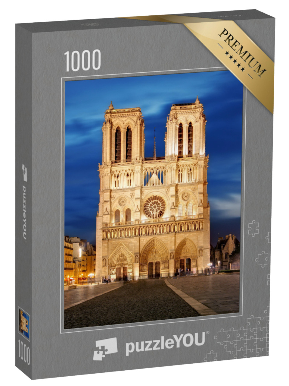 puzzle 1000 dílků „Notre Dame, pamětihodnost Paříže, Francie“