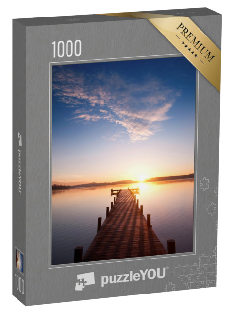 puzzle 1000 dílků „Lávka vedoucí k jezeru“