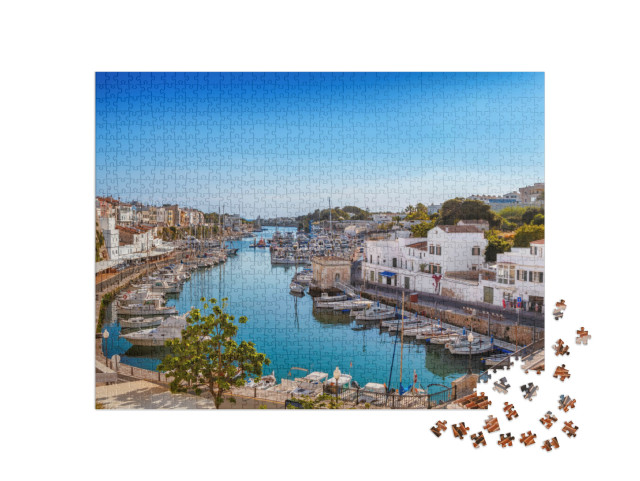 puzzle 1000 dílků „Staré město Ciutadella na Menorce, Španělsko“