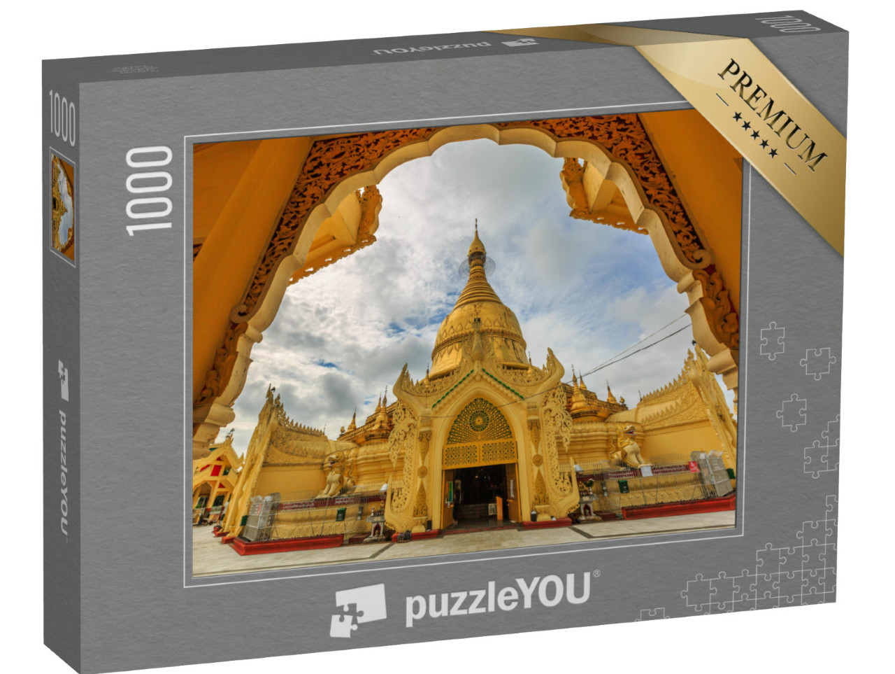 puzzle 1000 dílků „Sule Pagoda, buddhistický chrámový komplex v Myanmaru“