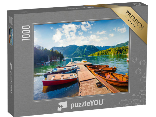 puzzle 1000 dílků „Letní panorama Bohinjského jezera, Triglavský národní park, Slovinsko“