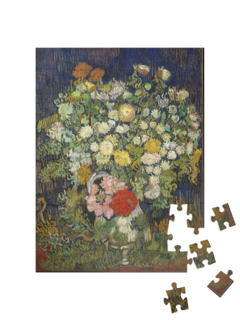 puzzle 100 dílků „Vincent van Gogh - Kytice květin ve váze“