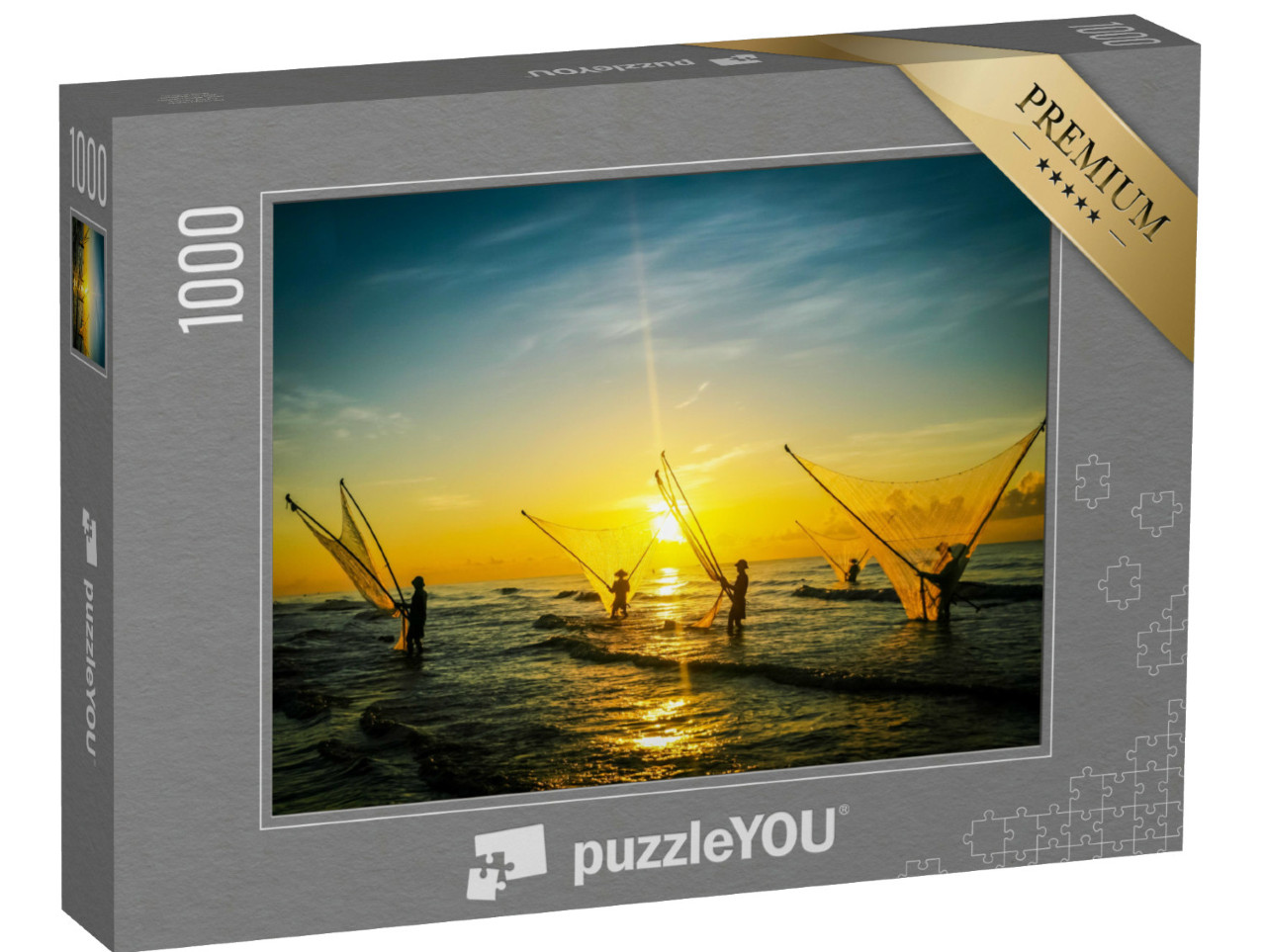 puzzle 1000 dílků „Rybáři ve Vietnamu“