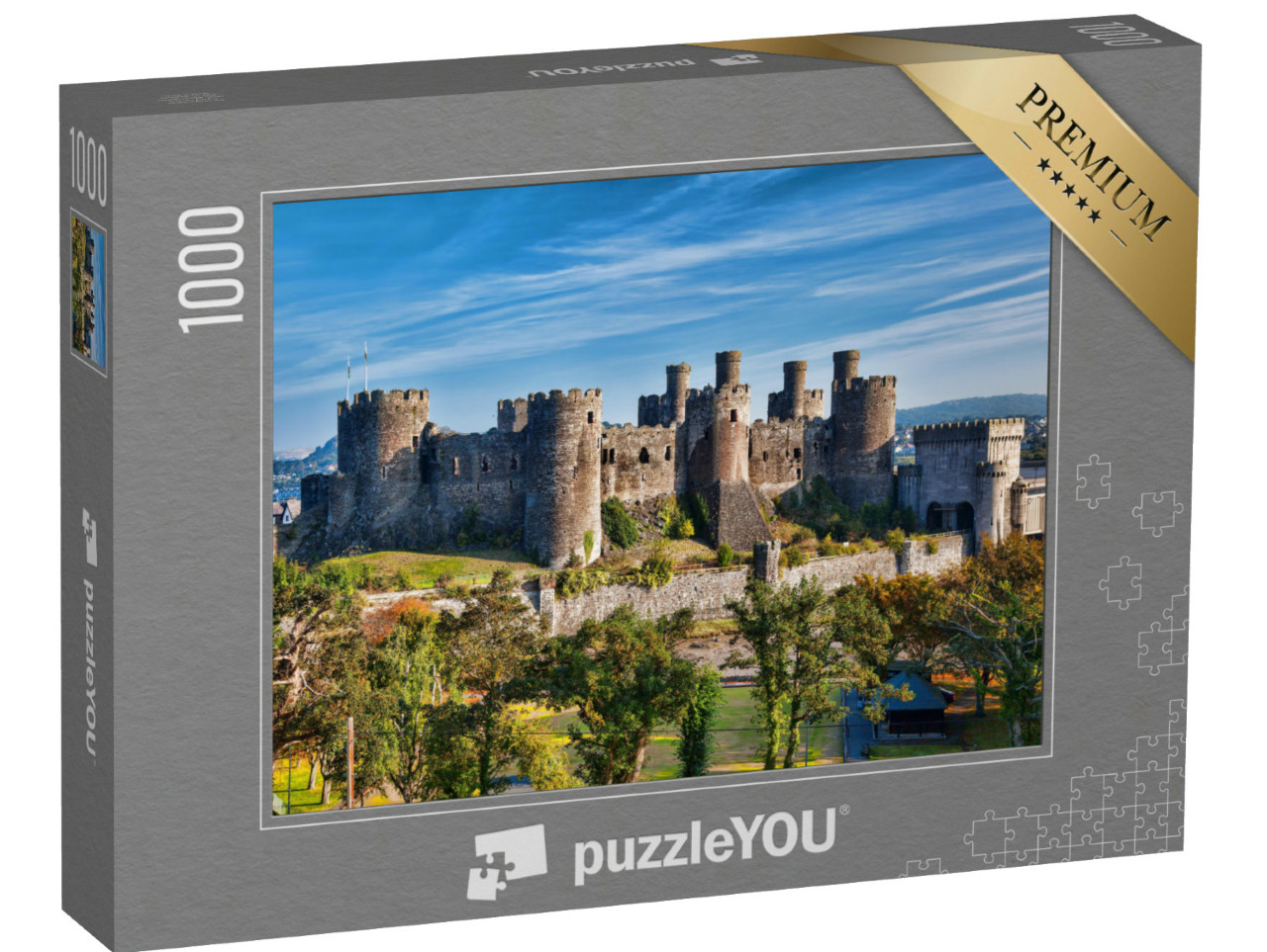 puzzle 1000 dílků „Slavný hrad Conwy ve Walesu, Spojené království“