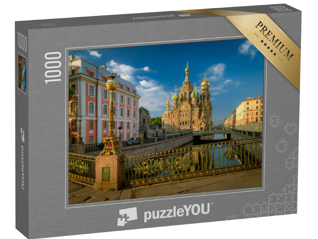 puzzle 1000 dílků „Kostel Vzkříšení Páně, Petrohrad, Rusko“