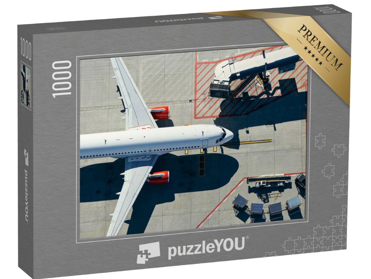 puzzle 1000 dílků „Letadlo u brány terminálu“