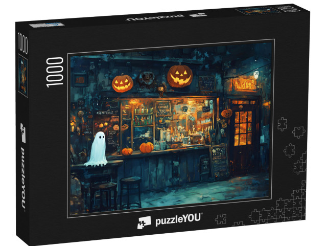 puzzle 1000 dílků „Halloweenský stánek“
