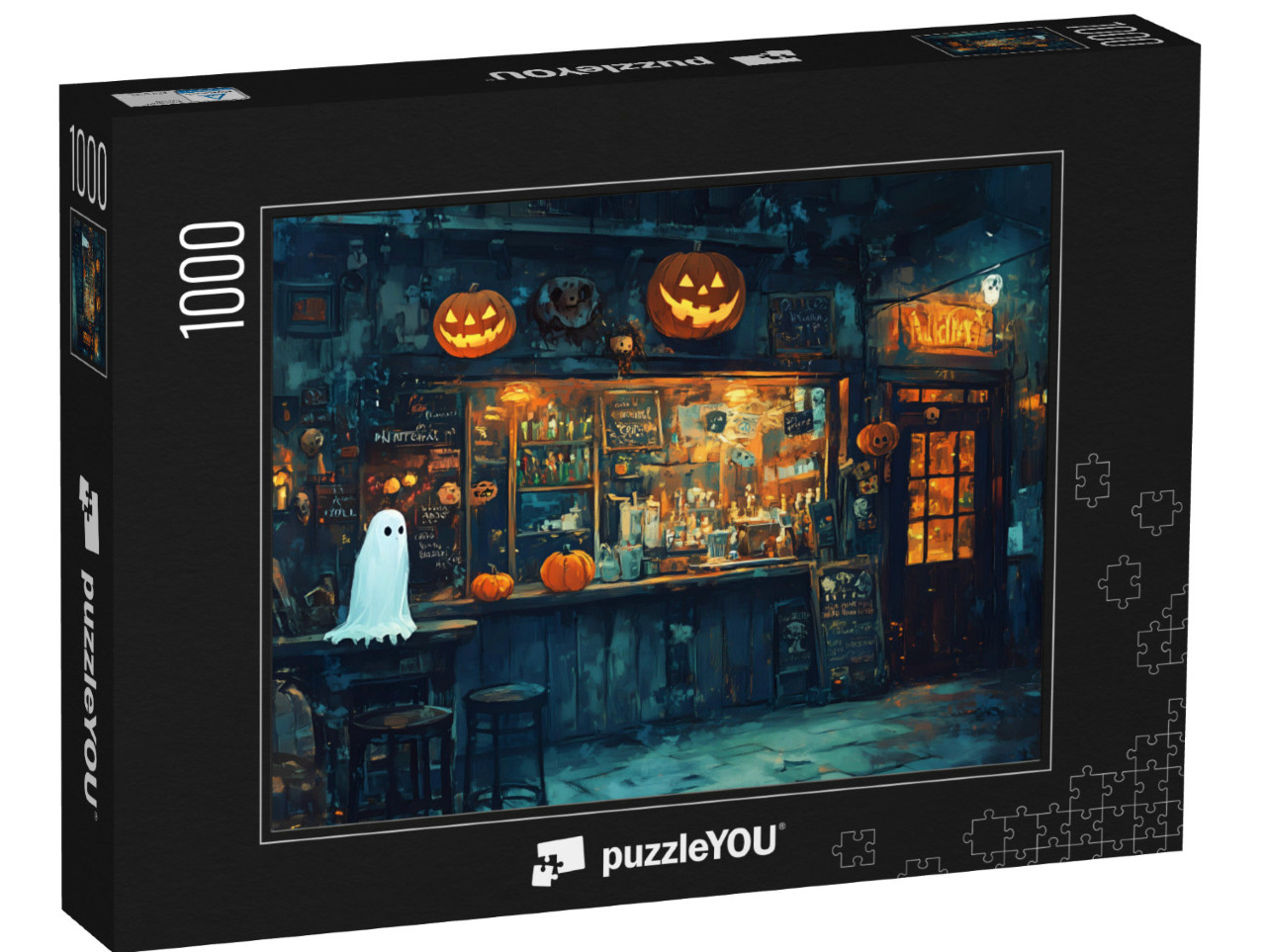 puzzle 1000 dílků „Halloweenský stánek“
