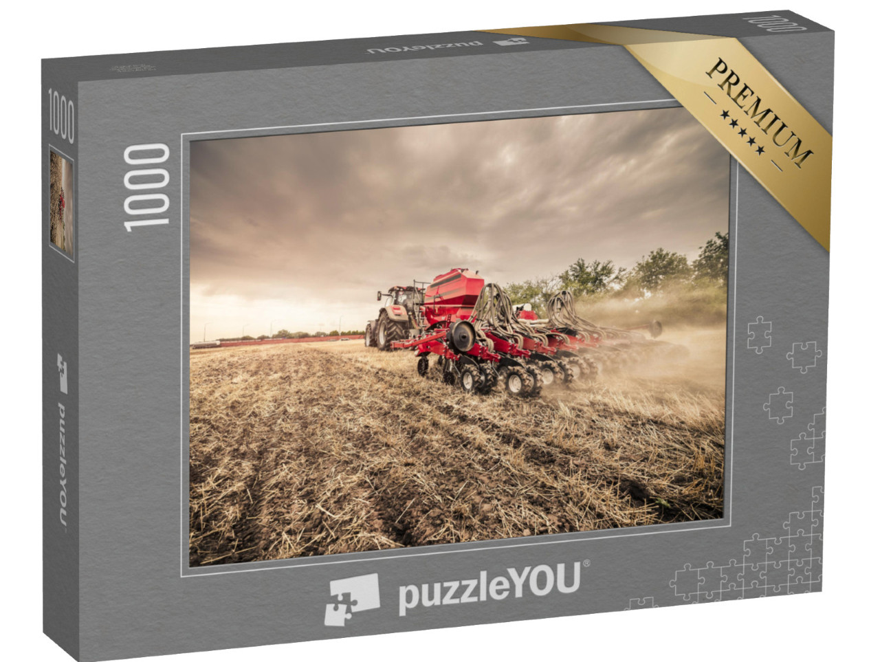 puzzle 1000 dílků „Výsev bezprostředně po sklizni“