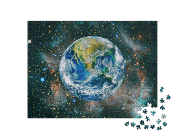 puzzle 1000 dílků „Krásná Země z vesmíru“