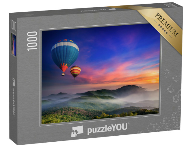 puzzle 1000 dílků „Východ slunce v provincii Chiang Mai, Thajsko“