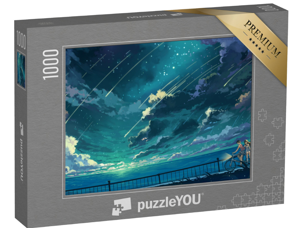 puzzle 1000 dílků „Estetické anime: chlapci a dívky“