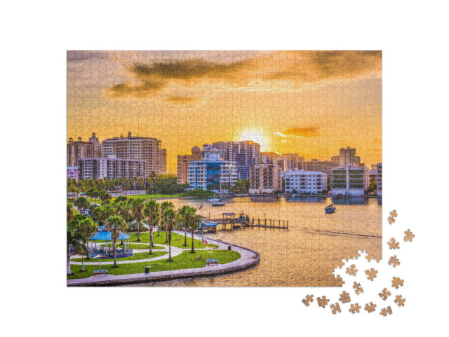 puzzle 1000 dílků „Panorama města Sarasota, Florida, USA“