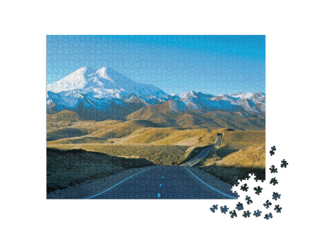 puzzle 1000 dílků „Elbrus, Rusko, Elbrus, nejvyšší vrchol Evropy“