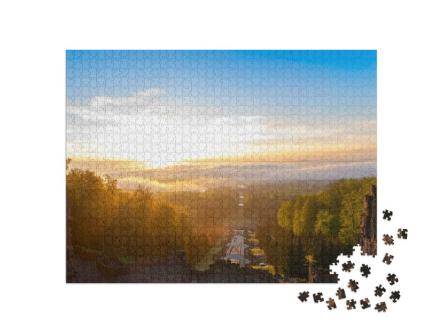 puzzle 1000 dílků „Východ slunce nad Kassel, Německo“