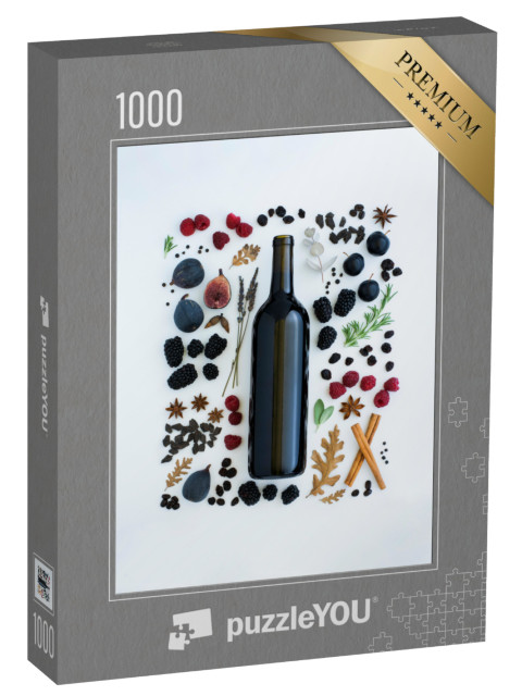 puzzle 1000 dílků „Ochutnávka různých druhů vín a sektů“
