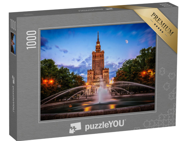 puzzle 1000 dílků „Pohled na Palác kultury a vědy ve Varšavě, Polsko“