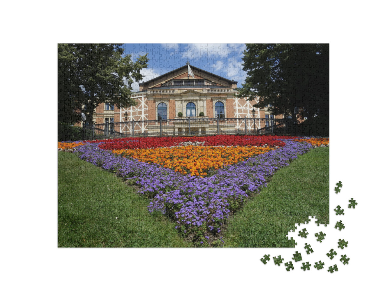 puzzle 1000 dílků „Bayreuthské festivalové divadlo v Bavorsku“