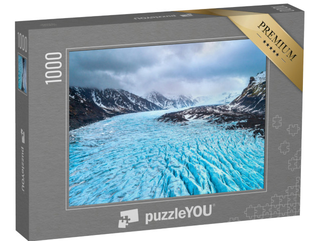 puzzle 1000 dílků „Ledovec Skaftafell, národní park Vatnajokull na Islandu“