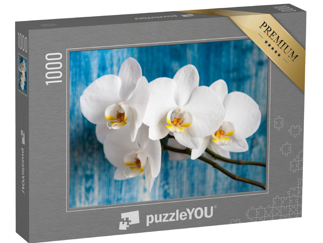 puzzle 1000 dílků „Bílá orchidej“