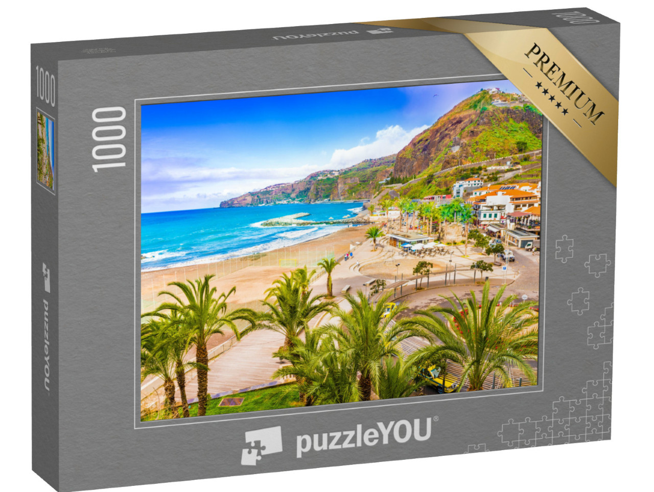 puzzle 1000 dílků „Malebné městečko Ribeira Brava, Madeira, Portugalsko“