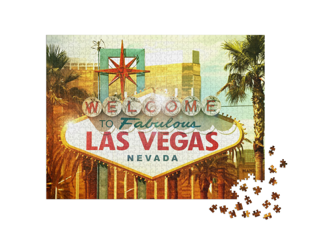 puzzle 1000 dílků „Vítejte v Las Vegas“