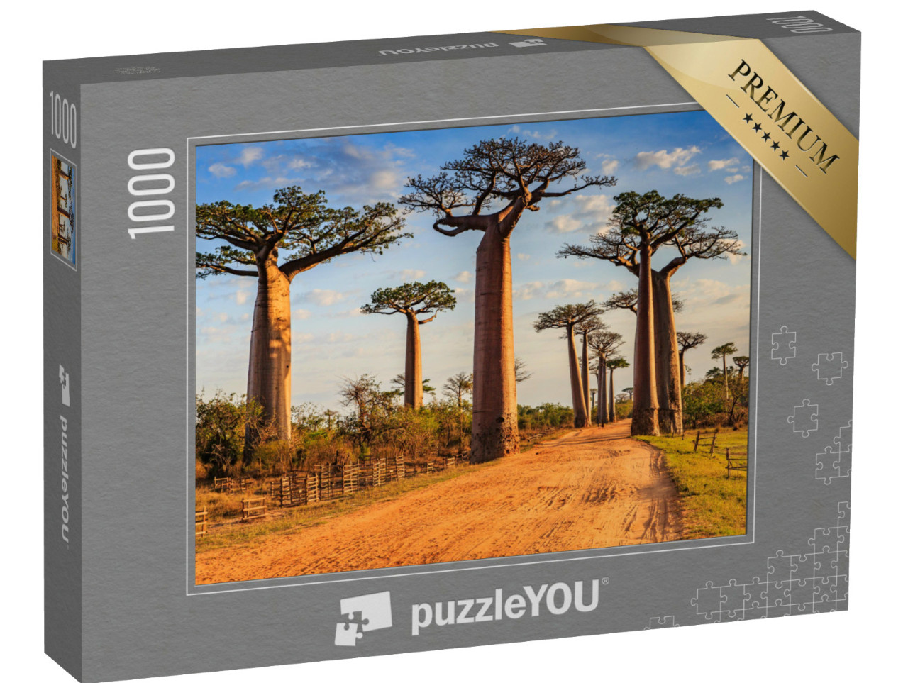 puzzle 1000 dílků „Unikátní alej baobabů, Madagaskar, Afrika“