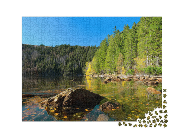 puzzle 2000 dílků „Černé jezero, Šumava, Česká republika“