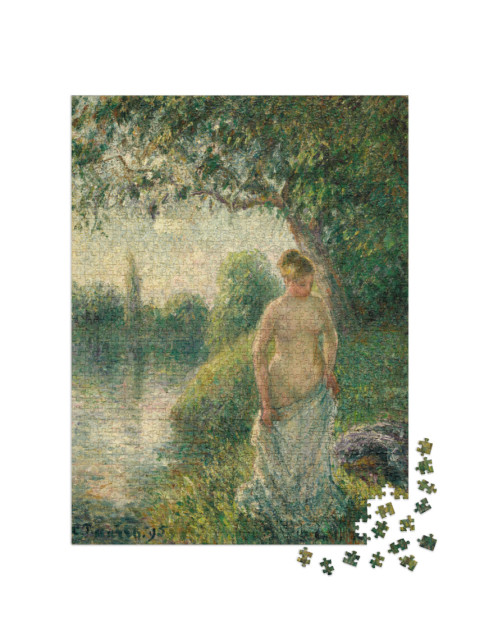 puzzle 1000 dílků „Camille Pissarro - Koupající se osoba“