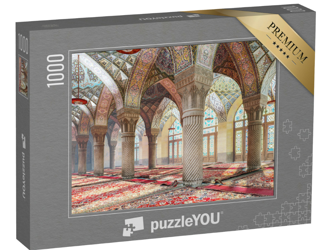 puzzle 1000 dílků „Marocké sloupy, mešita Nasir-ol-Molk, Írán“