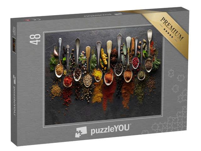 puzzle 48 dílků „Bylinky a koření“