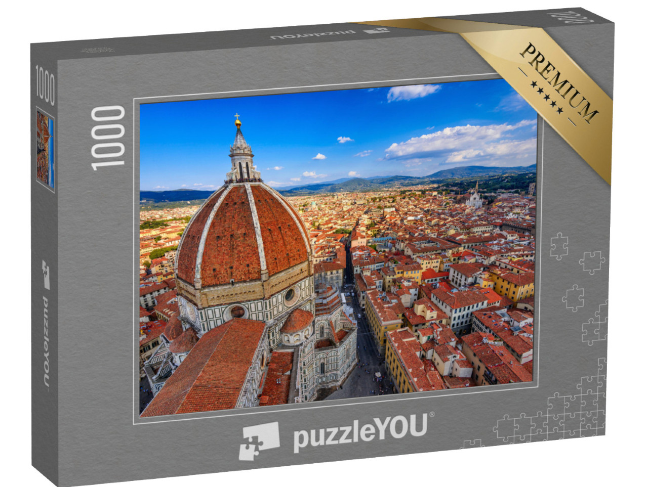 puzzle 1000 dílků „Krásný záběr Florencie, Itálie“