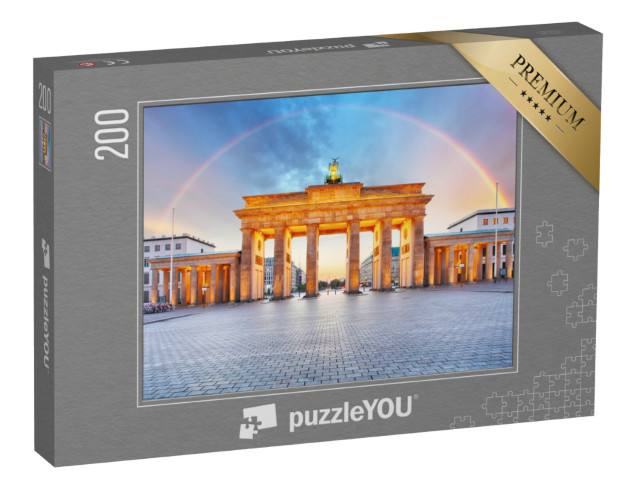 puzzle 200 dílků „Braniborská brána s duhou“