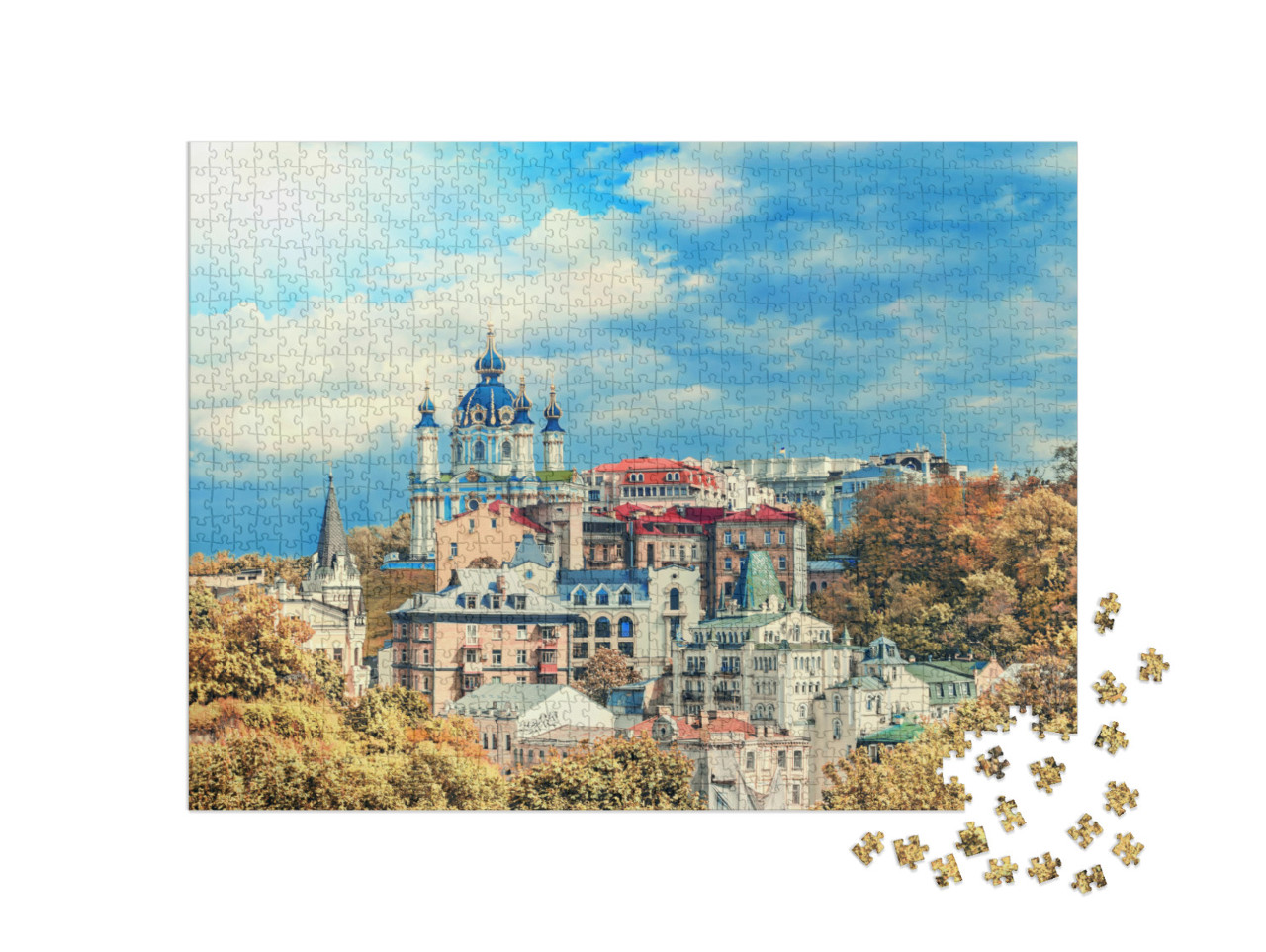 puzzle 1000 dílků „Sofie: katedrála v Kyjevě, Ukrajina“