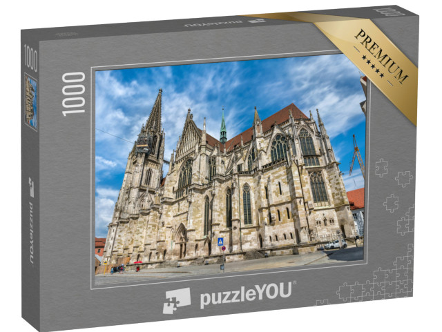 puzzle 1000 dílků „Katedrála svatého Petra v Regensburgu, Bavorsko, Německo“