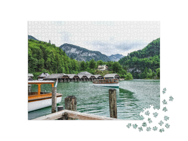 puzzle 1000 dílků „Königssee, smaragdově zelený klenot v Národním parku Berchtesgaden“