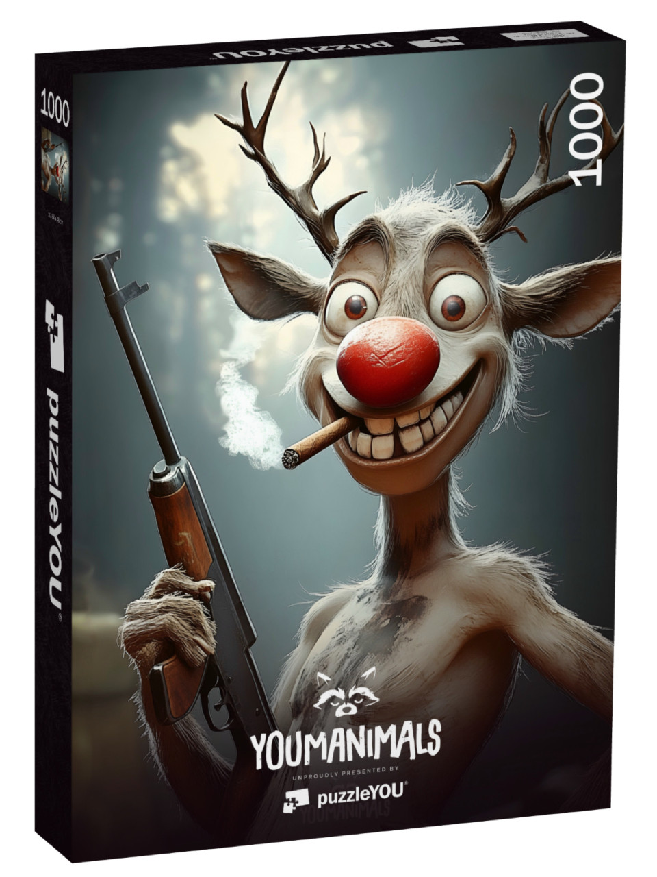 puzzle 1000 dílků „YOUMANIMALS: Rudolph“