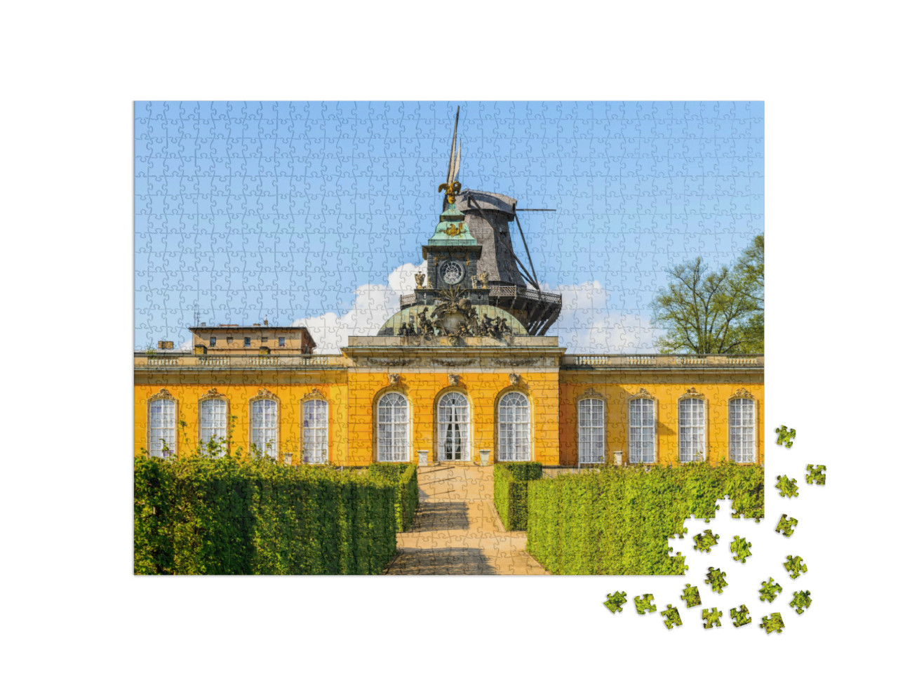 puzzle 1000 dílků „Zámek v parku Sansoussi, Postupim, Německo“