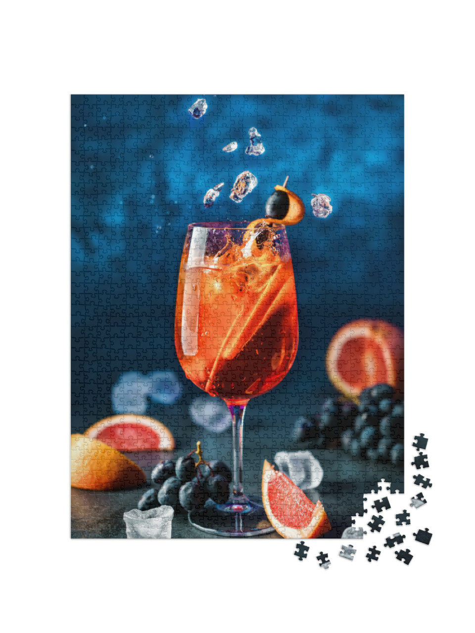 puzzle 1000 dílků „Čerstvý grapefruitový koktejl s ledem“