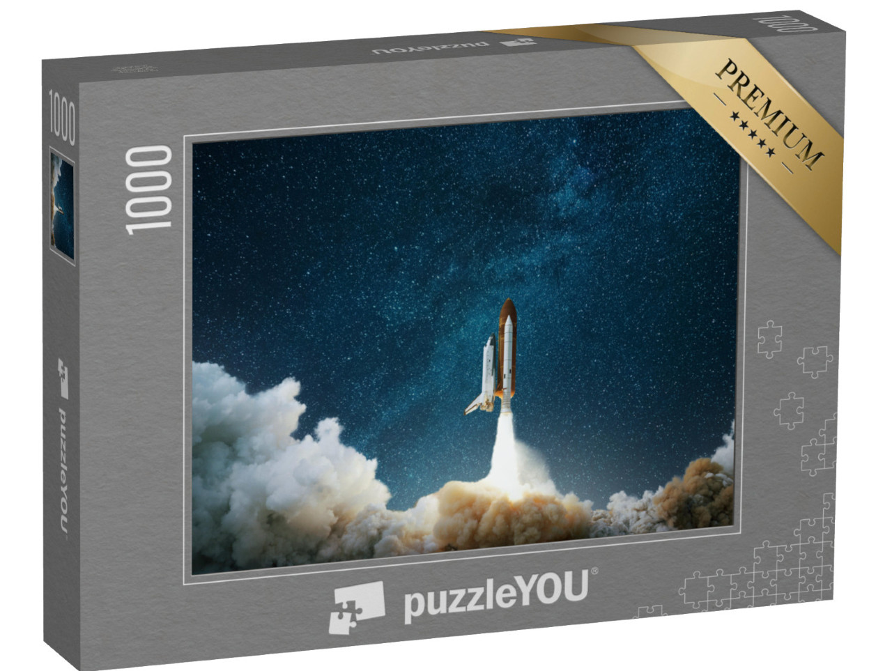puzzle 1000 dílků „Raketa startuje do vesmíru“