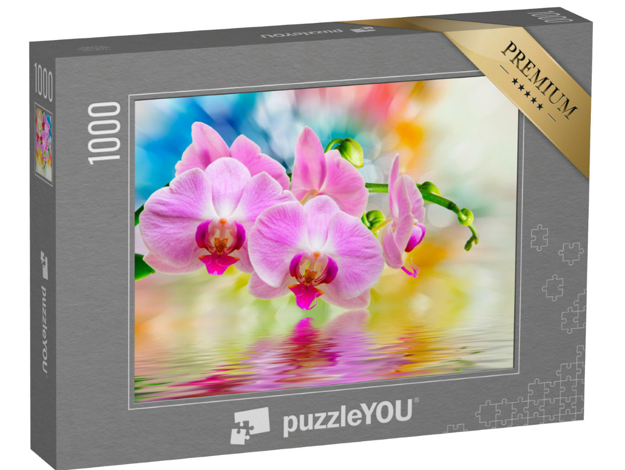 puzzle 1000 dílků „Detailní záběr orchideje“