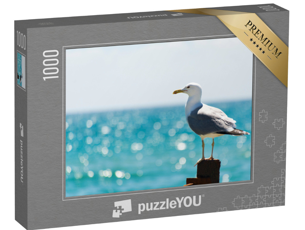 puzzle 1000 dílků „Racek u moře“