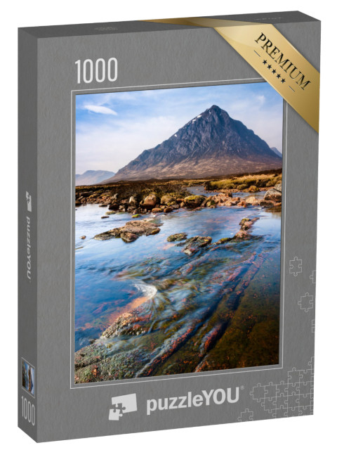puzzle 1000 dílků „Bažina na Skotské vysočině, Glencoe, Skotsko“